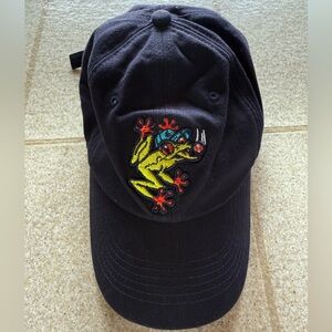 Vintage Everett Aquasox Twins Hat Blue Frog Logo Adjustable Cap
